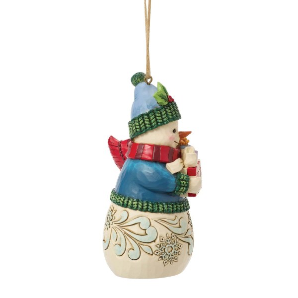Pupazzo di neve con regali come ornamento appeso - Heartwood Creek