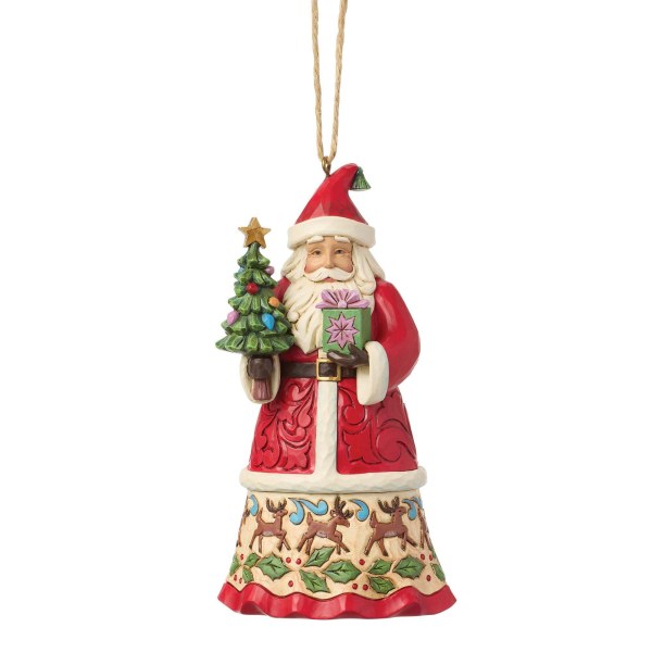 Babbo Natale con regali appesi come ornamento - Heartwood Creek