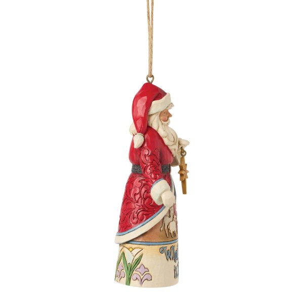 Ornamento da appendere a forma di Babbo Natale - Heartwood Creek