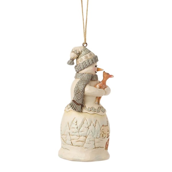 Ornamento da appendere a forma di pupazzo di neve WhiteWoodland - Heartwood Creek