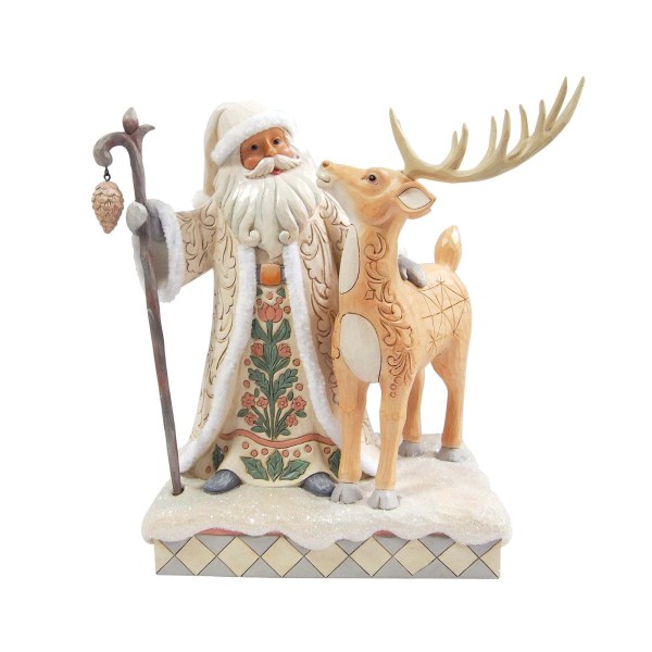 Cappotto di pelliccia di Babbo Natale WhiteWoodland con Buck - Heartwood Creek