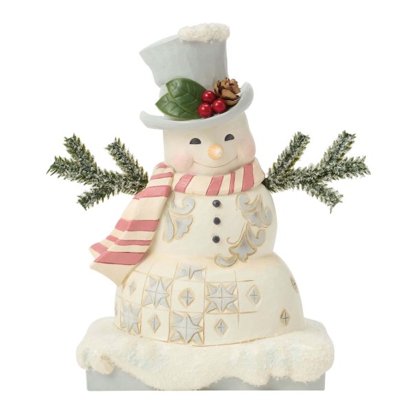 Pupazzo di neve WhiteWoodland con cappello ghiacciato - Heartwood Creek