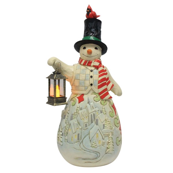Statua del pupazzo di neve con led - Heartwood Creek