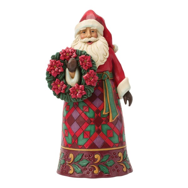 Babbo Natale con la figura della stella di Natale - Heartwood Creek