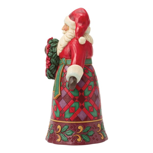 Babbo Natale con la figura della stella di Natale - Heartwood Creek