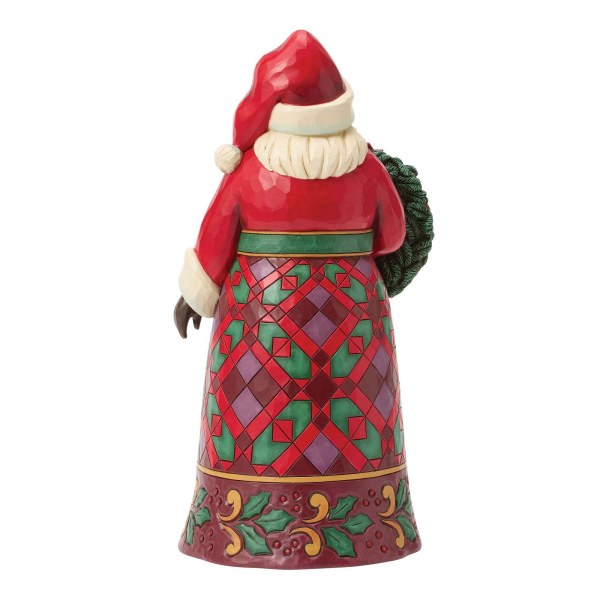 Babbo Natale con la figura della stella di Natale - Heartwood Creek