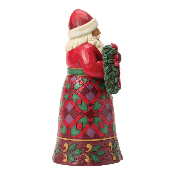 Babbo Natale con la figura della stella di Natale - Heartwood Creek