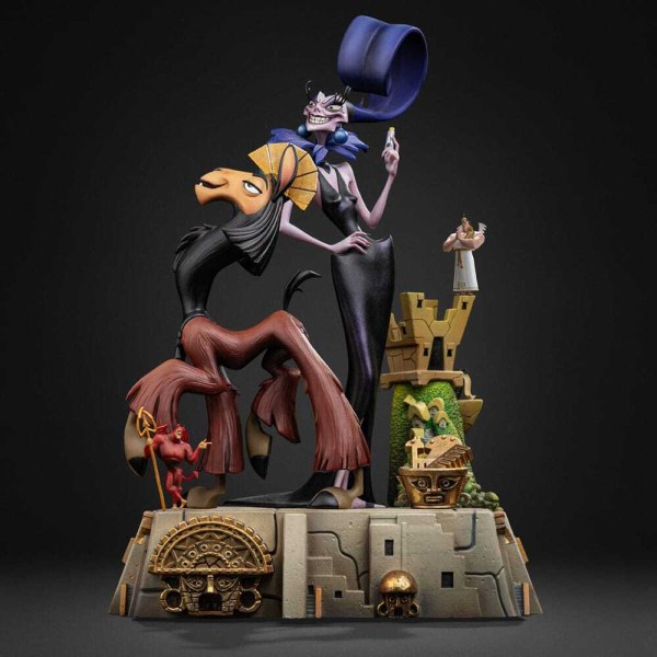 Deluxe Art Scale Kuzko & Yzma 28 cm - Iron Studios Kuzco