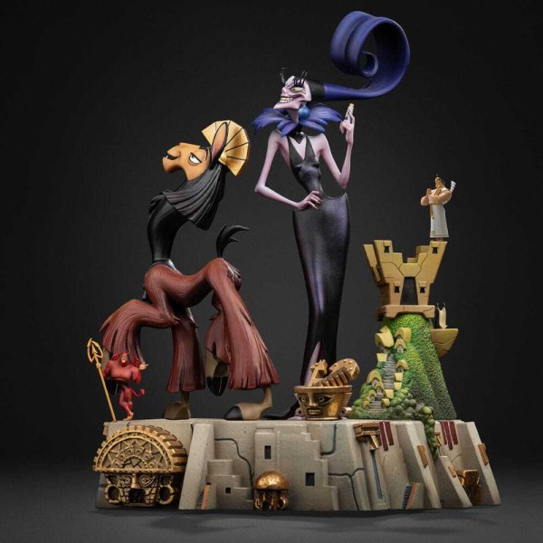 Deluxe Art Scale Kuzko & Yzma 28 cm - Iron Studios Kuzco