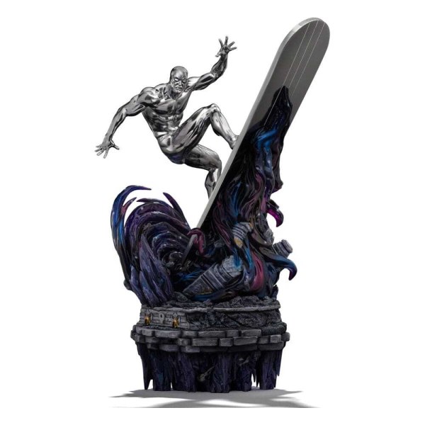 Deluxe Art Scale Diorama di Silver Surfer 36 cm - Marvel Comics Guanto dell'Infinito