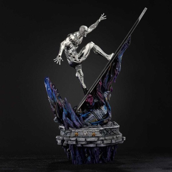 Deluxe Art Scale Diorama di Silver Surfer 36 cm - Marvel Comics Guanto dell'Infinito