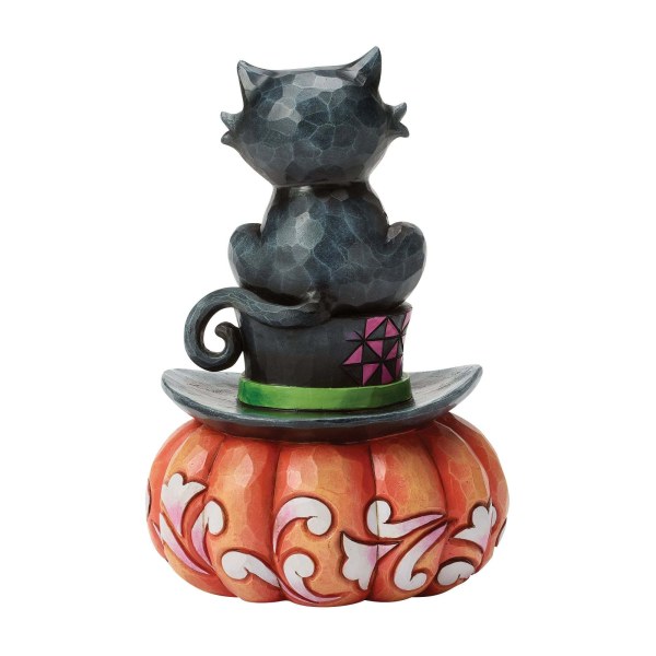 GATTO NERO SEDUTO SUL CAPPELLO - HEARTWOOD CREEK