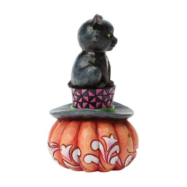 GATTO NERO SEDUTO SUL CAPPELLO - HEARTWOOD CREEK