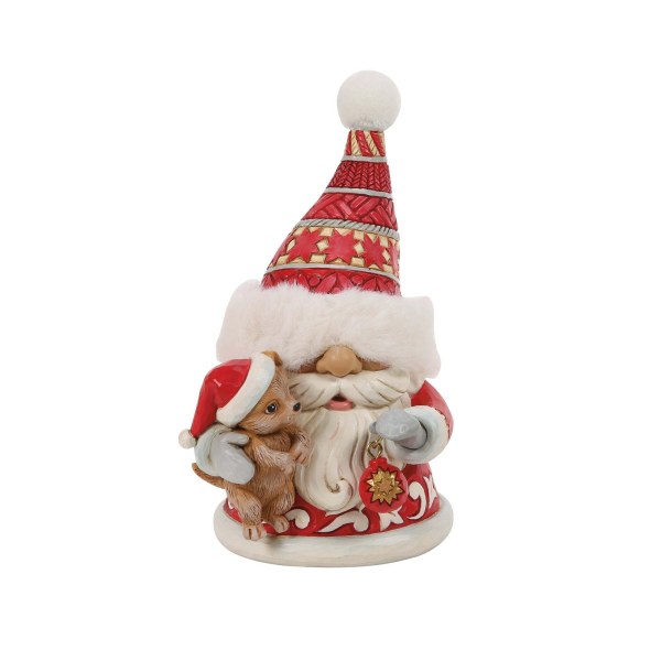 CUCCIOLO CARINO CHE ABBRACCIA UNO GNOMO - HEARTWOOD CREEK