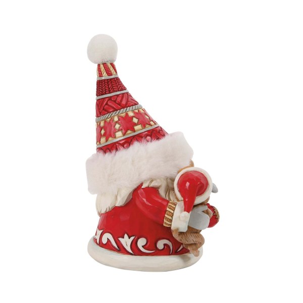 CUCCIOLO CARINO CHE ABBRACCIA UNO GNOMO - HEARTWOOD CREEK