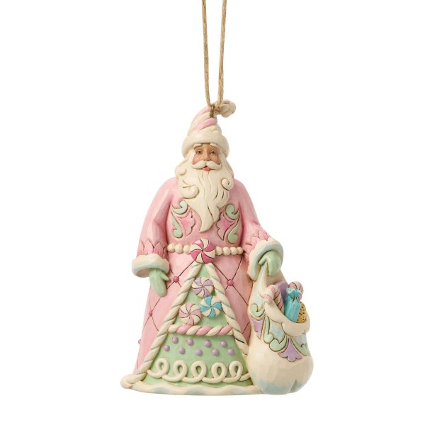 Babbo Natale con dolciumi e borsa - Decorazione da appendere - Heartwood Creek
