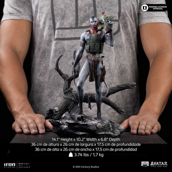 Art Scale Miles Quaritch 36 cm - Iron Studios Avatar 3: Fuoco e cenere