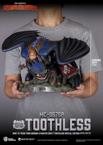 Statuetta di Dragon Trainer 2 Master Craft Sdentato 38 cm