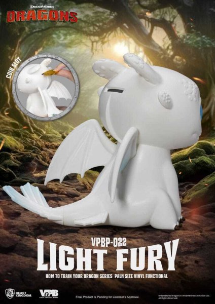 Salvadanaio Dragons Piggy Bank Light Fury 12 cm