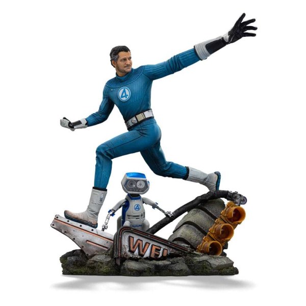 Statuetta dei Fantastici Quattro in Art Scale 1/10 Mr. Fantastic e HERBIE 26 cm