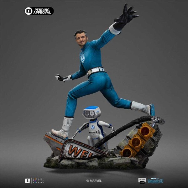 Statuetta dei Fantastici Quattro in Art Scale 1/10 Mr. Fantastic e HERBIE 26 cm