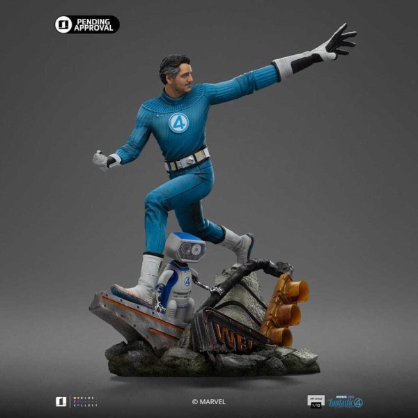 Statuetta dei Fantastici Quattro in Art Scale 1/10 Mr. Fantastic e HERBIE 26 cm