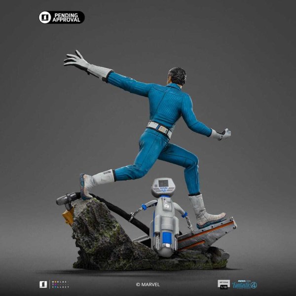 Statuetta dei Fantastici Quattro in Art Scale 1/10 Mr. Fantastic e HERBIE 26 cm