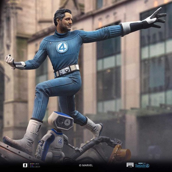 Statuetta dei Fantastici Quattro in Art Scale 1/10 Mr. Fantastic e HERBIE 26 cm
