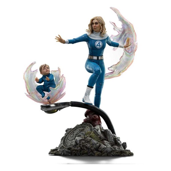 Statuetta dei Fantastici Quattro 1/10 Art Scale Donna Invisibile e Franklin 28 cm