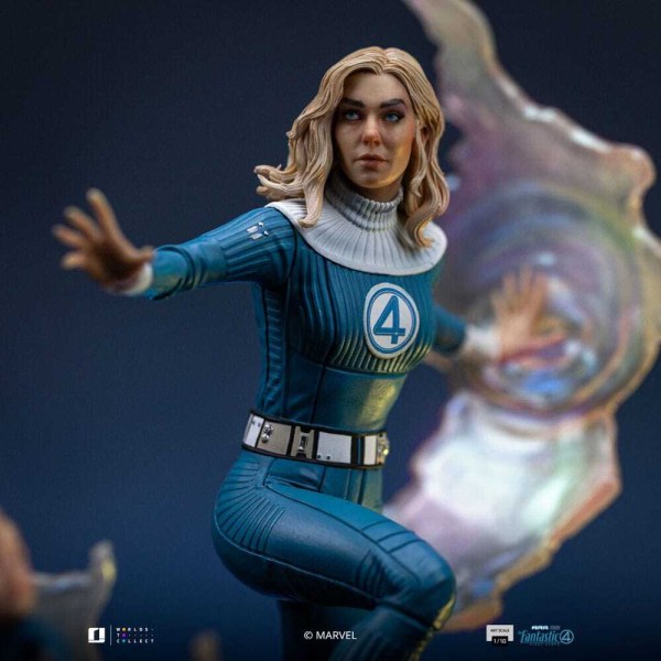 Statuetta dei Fantastici Quattro 1/10 Art Scale Donna Invisibile e Franklin 28 cm