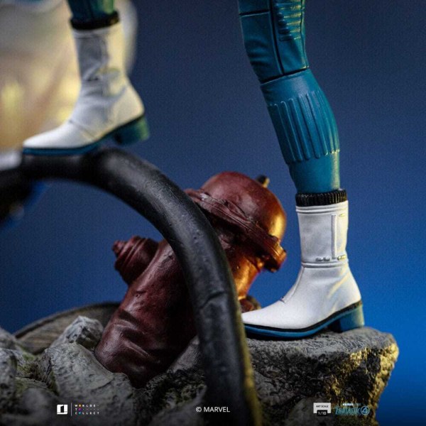 Statuetta dei Fantastici Quattro 1/10 Art Scale Donna Invisibile e Franklin 28 cm
