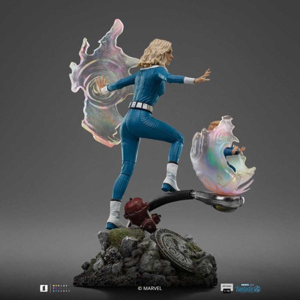 Statuetta dei Fantastici Quattro 1/10 Art Scale Donna Invisibile e Franklin 28 cm