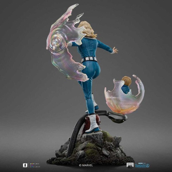 Statuetta dei Fantastici Quattro 1/10 Art Scale Donna Invisibile e Franklin 28 cm