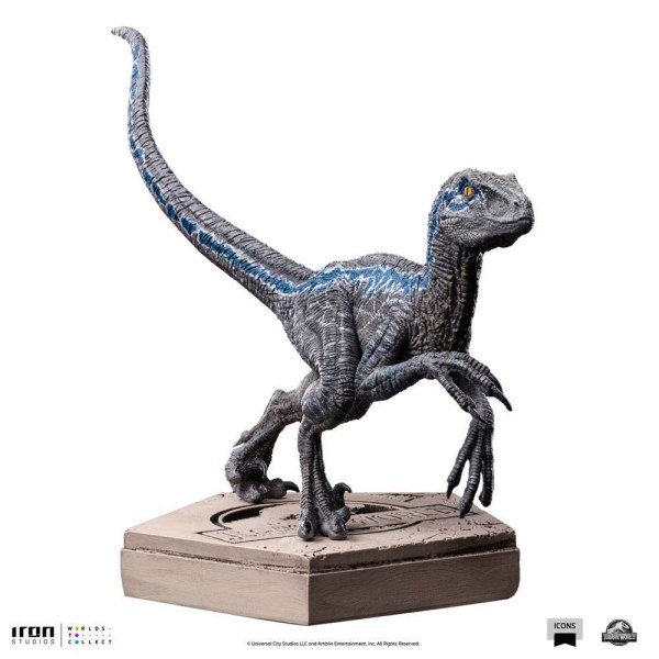 Statuetta Jurassic World Icons Velociraptor Blue 9 cm