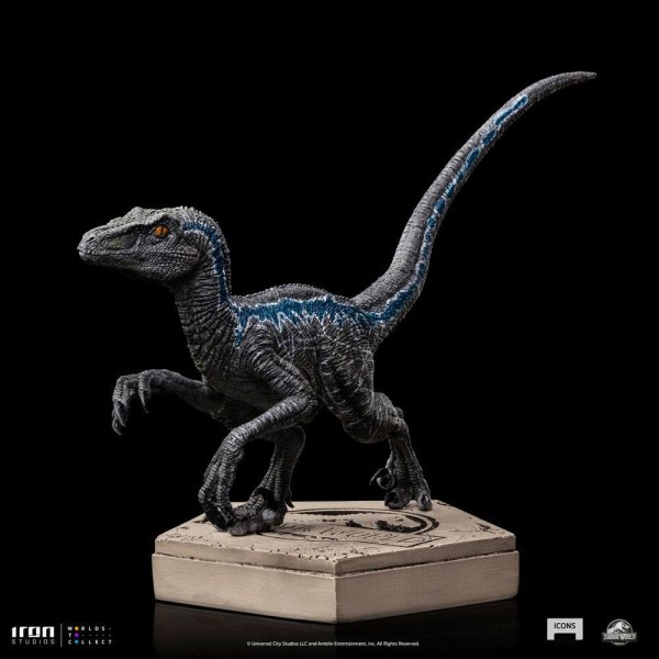 Statuetta Jurassic World Icons Velociraptor Blue 9 cm