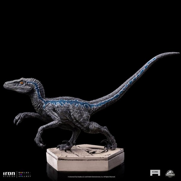 Statuetta Jurassic World Icons Velociraptor Blue 9 cm
