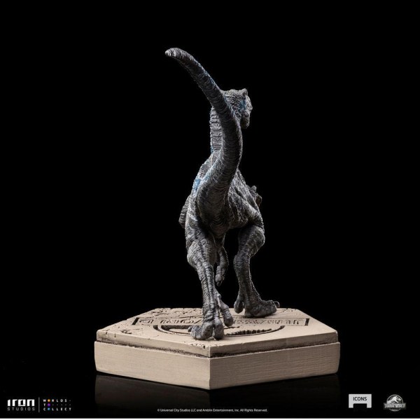 Statuetta Jurassic World Icons Velociraptor Blue 9 cm