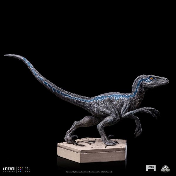 Statuetta Jurassic World Icons Velociraptor Blue 9 cm