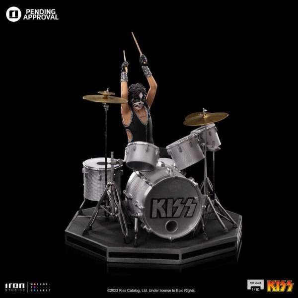 Statuetta Kiss Art Scale 1/10 Peter Criss Edizione Limitata 22 cm