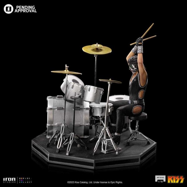 Statuetta Kiss Art Scale 1/10 Peter Criss Edizione Limitata 22 cm