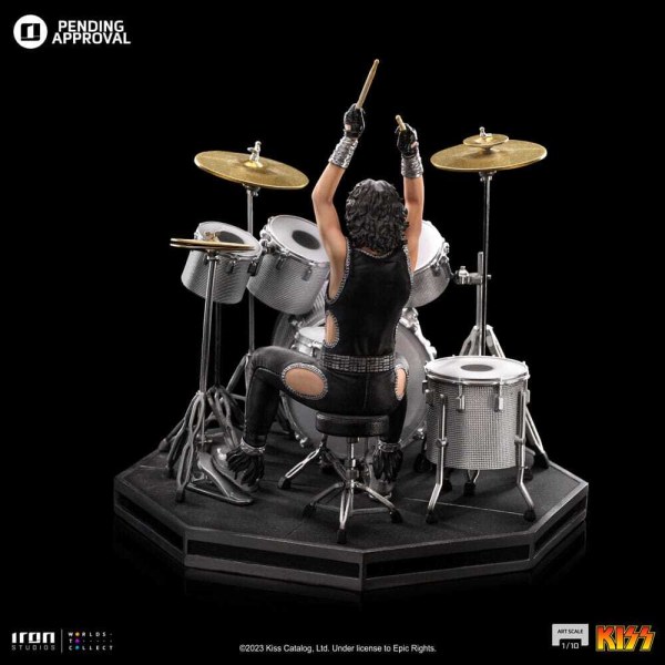 Statuetta Kiss Art Scale 1/10 Peter Criss Edizione Limitata 22 cm