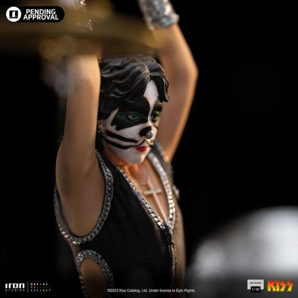 Statuetta Kiss Art Scale 1/10 Peter Criss Edizione Limitata 22 cm
