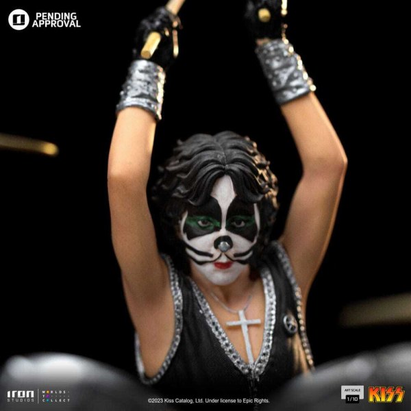 Statuetta Kiss Art Scale 1/10 Peter Criss Edizione Limitata 22 cm
