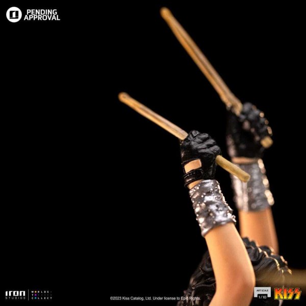 Statuetta Kiss Art Scale 1/10 Peter Criss Edizione Limitata 22 cm