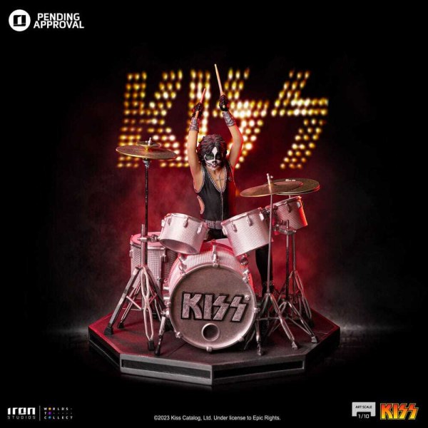 Statuetta Kiss Art Scale 1/10 Peter Criss Edizione Limitata 22 cm