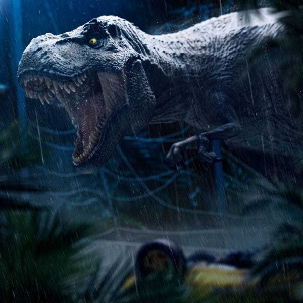 Statuetta Jurassic Park Icons T-Rex Attack 15 cm