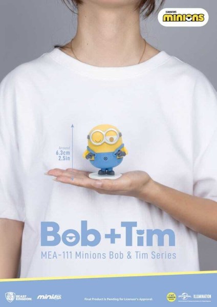 Assortimento di figurine Minions Mini Egg Attack Blind Box Minions serie bob & tim 9 cm (6)