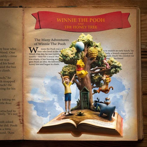 Art Scale Deluxe Winnie the Pooh e i suoi amici (100° anniversario) 31 cm - Iron Studios Disney Classics
