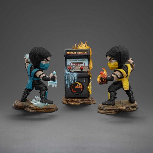 Set di 2 personaggi Mini Co. Scorpion vs. Subzero Arcade 15 cm - Iron Studios Mortal Kombat