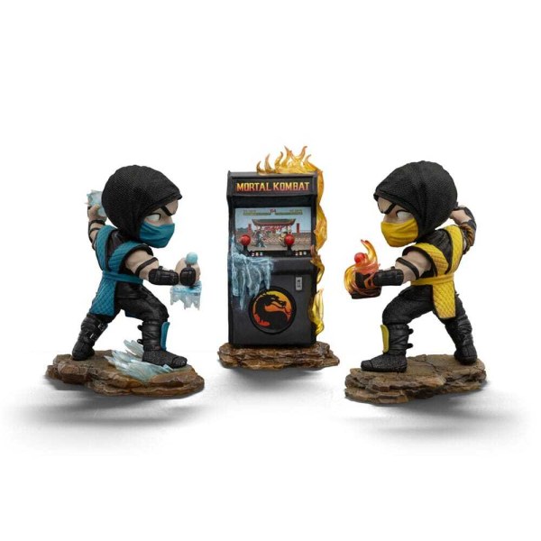 Set di 2 personaggi Mini Co. Scorpion vs. Subzero Arcade 15 cm - Iron Studios Mortal Kombat
